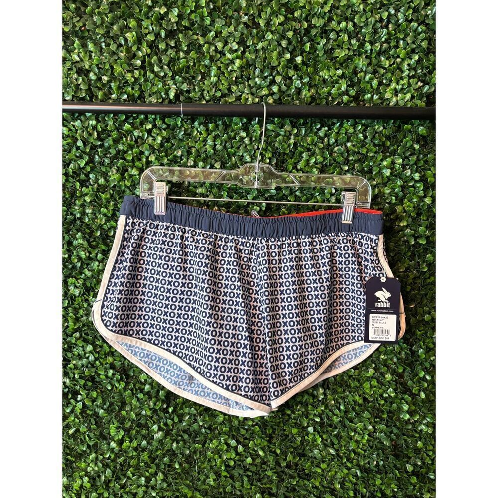 Rabbit NWT Lined Repeats 2” Dress Blues Printed Shorts Sz XL
